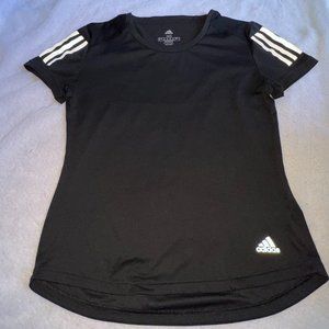 Adidas Running Sport Shirt Black Size XS